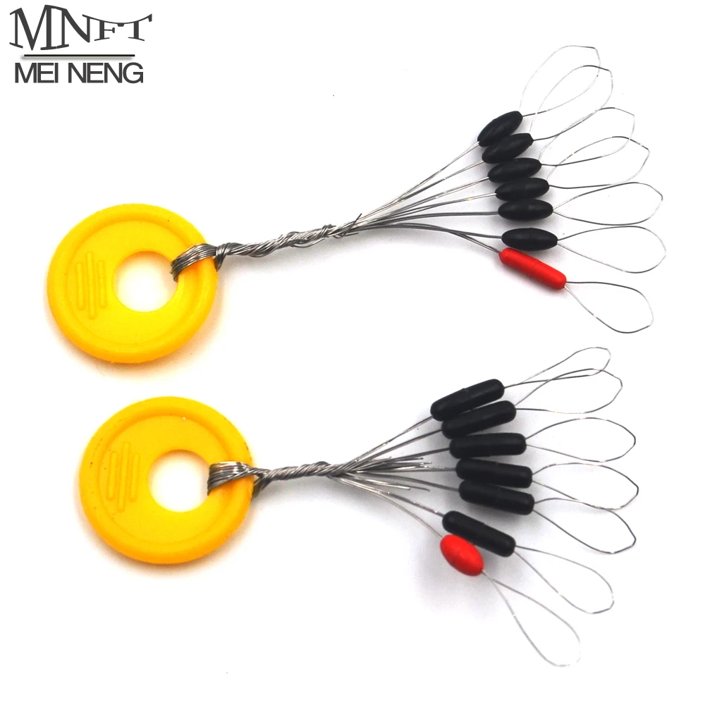 NUOLUX 100pcs Fishing Bobber Float Gummistopper Angeln Perle