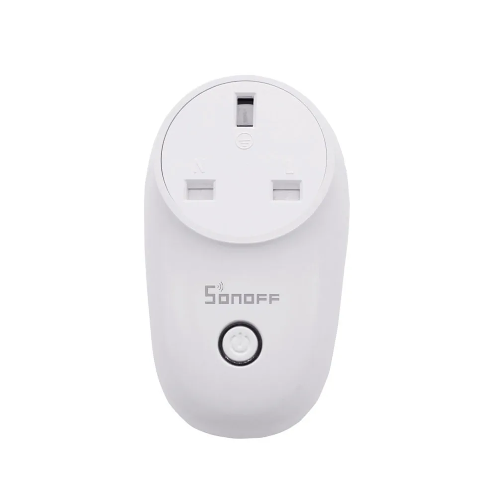 Интеллектуальный выключатель света SONOFF S26 ЕС(E/F) WI-FI Smart Plug розетка с выключателем питания tfttt WI-FI умная Беспроводная розетка разъем таймер для Alexa Google Home