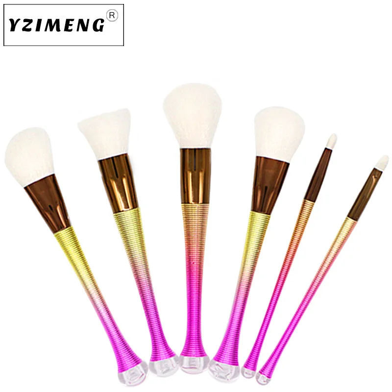 HUAMIANLI 2018 Новый 6 упак. Талия blush brush set Фонд Щетка Concealer & Красота Макияж