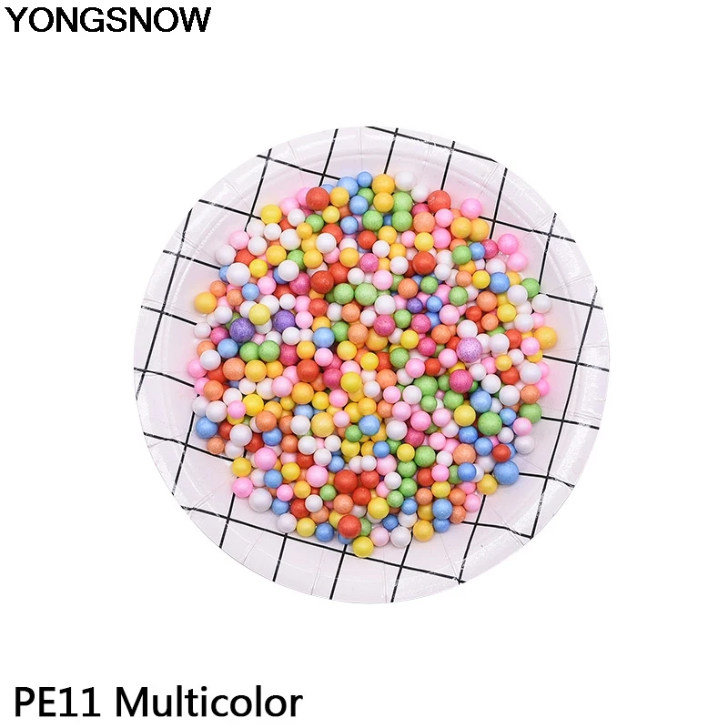 По 8 мм 1/2/5 бутылок разноцветный пенополистирол пены мяч бусины для рукоделия наполнитель для подушки/диван/воздушный шар/игрушка/Подарочная коробка вечерние Декор - Цвет: PE11 MULTICOLOR