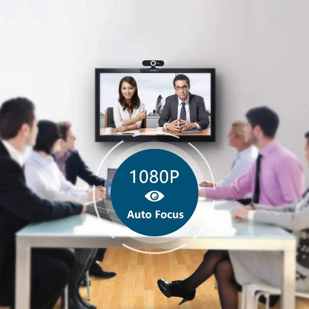 GUCEE 1080P HD веб камера Встроенный микрофон USB свободный привод Plug And Play Автофокус для