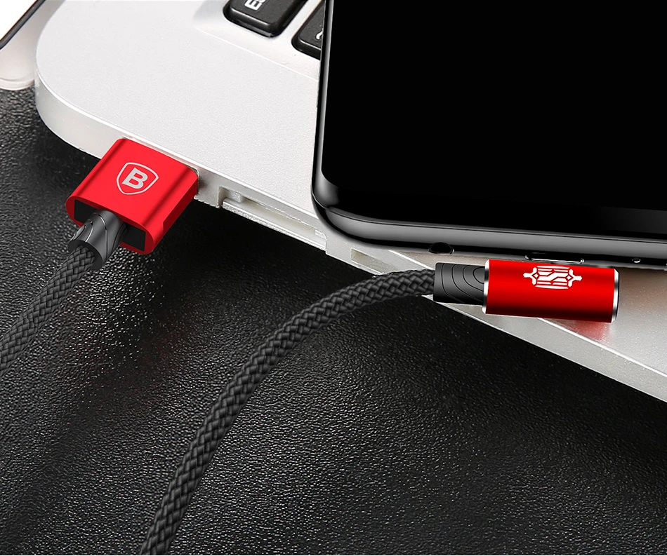 Baseus кабель usb type C для samsung galaxy S9 S8 Xiaomi Mi 5 90 градусов зарядный кабель провод для быстрого заряда шнур USB-C
