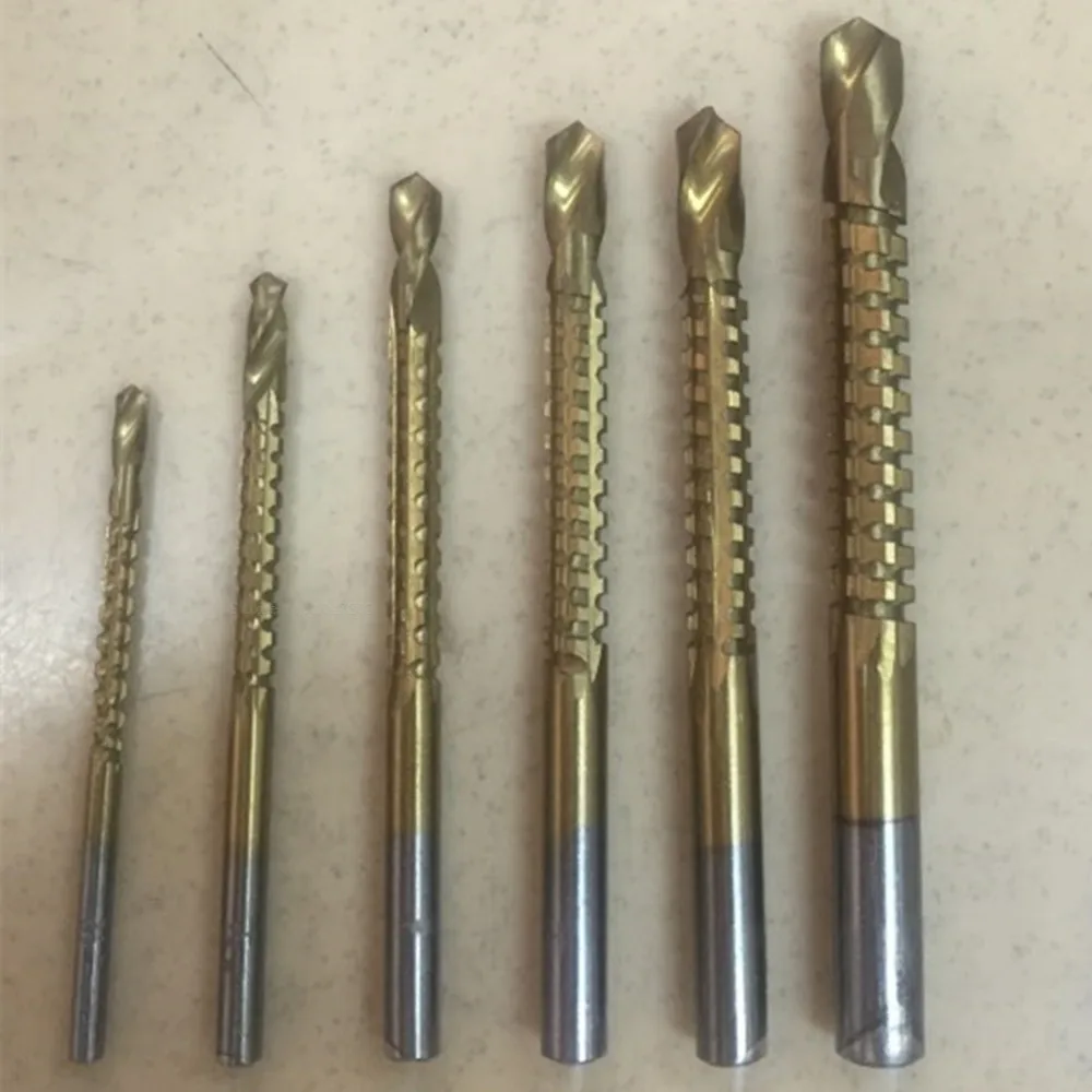 6Pc 3/4/5/6/6.5/8mm Titanium Coated HSS High Speed Steel Drill Bit Set Tool New 6Pc 3/4/5/6/6.5/8mm Titanium Coated HSS High Speed Steel Drill Bit Set Tool New