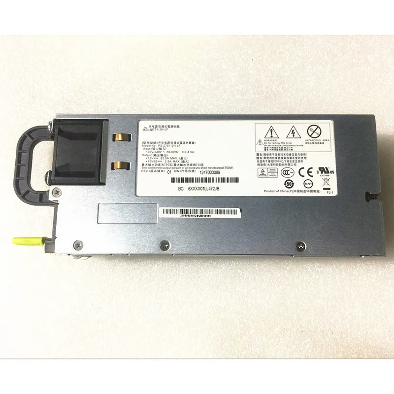 750W Power Supply for Server 750W 2U PSU PS-2751-2F-LF PS-2751-1F-LF For R520 G7 with Power Cage DD-3151-3F-LF 4A807-02 цена 750W Power Supply for Server 750W 2U PSU PS-2751-2F-LF PS-2751-1F-LF For R520 G7 with Power Cage DD-3151-3F-LF 4A807-02 цены онлайн