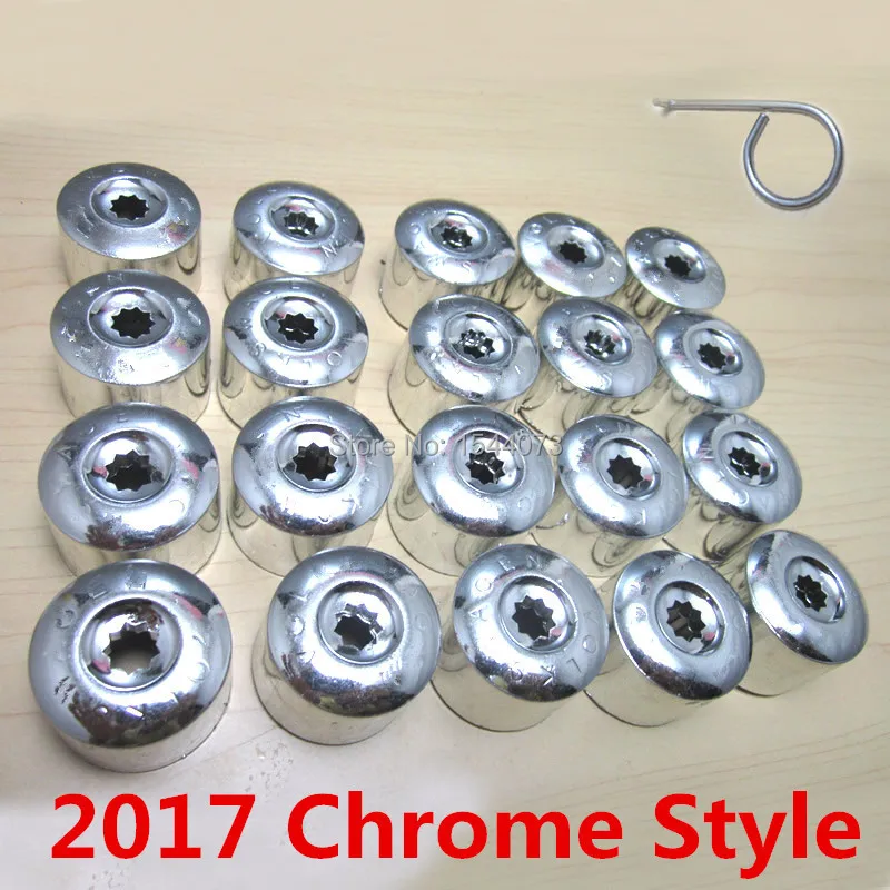 2018 новый стиль 20 шт. хромированные колпачки на колесную гайку болты для VW Jetta Golf 5