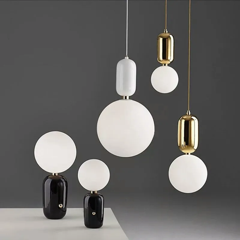 

2017 New design cafe bar post modern pendant lamp lampada luminarias decoration lighting fixture with LED bulbs 110v 220v