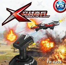2016 Newest combat rc drone YD-822S Attop Infrared Battle 2.4G 4CH 6-Axle Single Fort Battle Drone RC Helicopter Quadcopter Toys