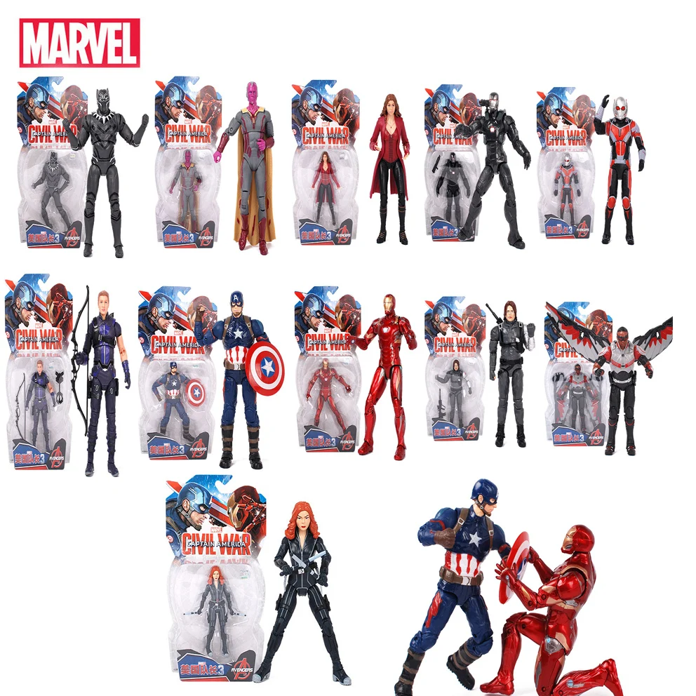Hasbro Marvel Мстители игрушки Америка Капитан человек Муравей Черная пантера военная