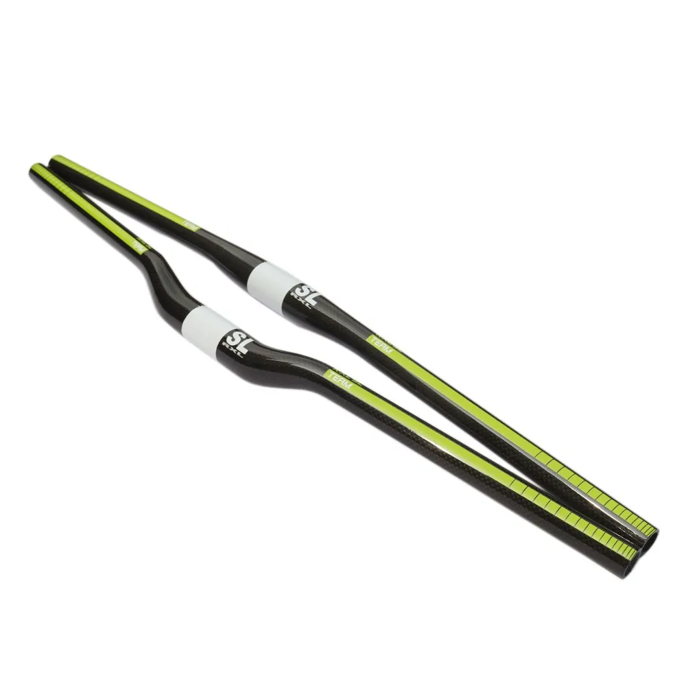 RXL SL Bicycle Carbon Mtb Handlebar Mountain Bikes 601-700mm YellowRedBlueGreen Bicycle Accessory Swallow-shaped Handlebars (10)