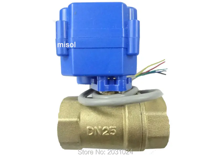 10 шт. моторизованный шаровой клапан, латунь, G" DN25, 2 варианта, CR05, электрический клапан, моторизованный шаровой клапан