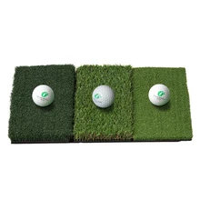 25”x16”New Protable Multi-functton Pad Mini Golf Putting Mat Indoor & Outdoor Fairway Turf Golf Hitting Mat Practice Swing Mat