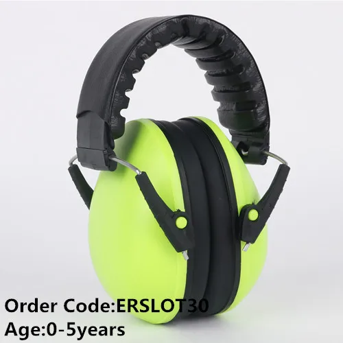 Защита для ушей пользовательские шумоподавления Детская безопасность наушник Звукоизолированные имеющийся образец wellow Folden Детская безопасность оголовьем - Цвет: Green ERSLOT30