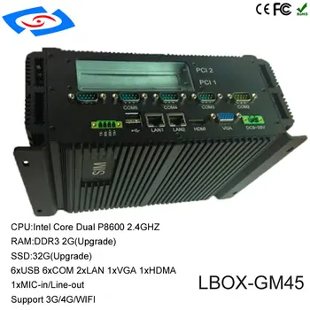 

new style industrial computer with LVDS & 6xUSB Fanless mini Embedded Industrial PC