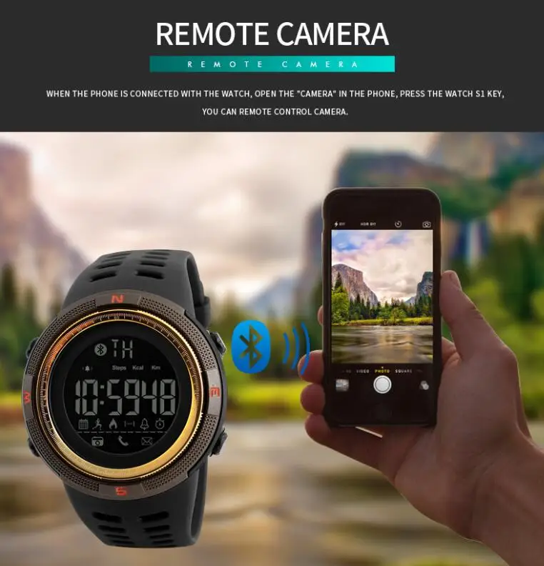 SKMEI мужские часы калории шагомер напоминание цифровые спортивные часы для Apple IOS Android мужские женские водонепроницаемые наручные часы