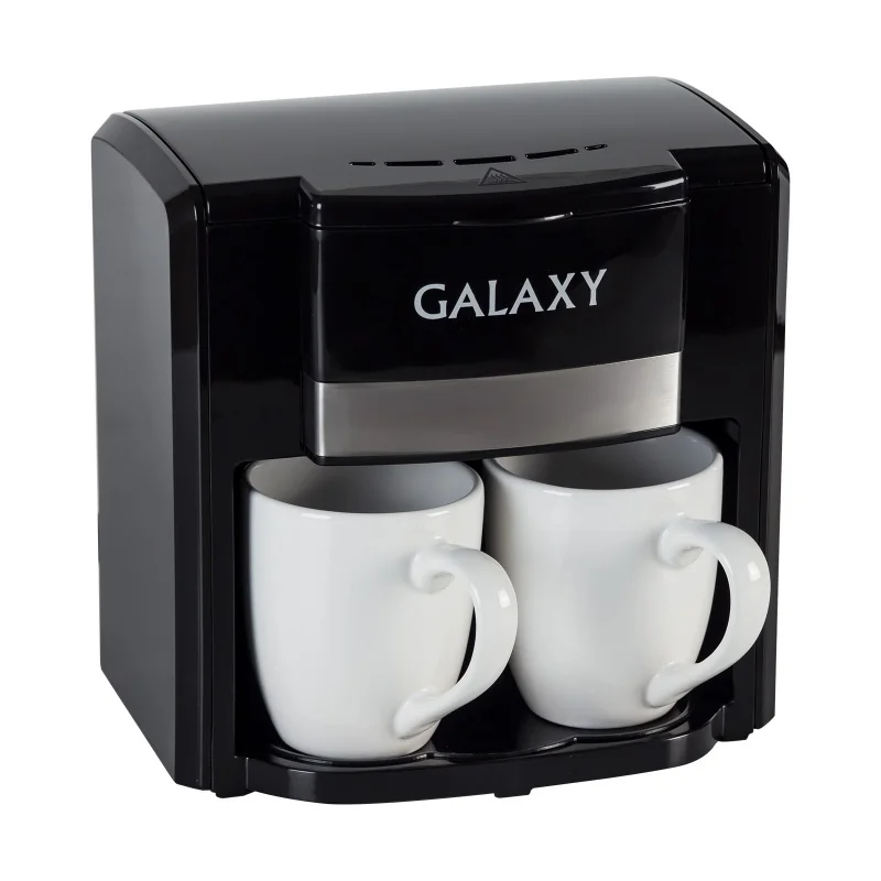 Кофеварка Galaxy GL 0708 ЧЕРНАЯ (Объем 0.3 л мощность 750 Вт съемный фильтр 2 керамические