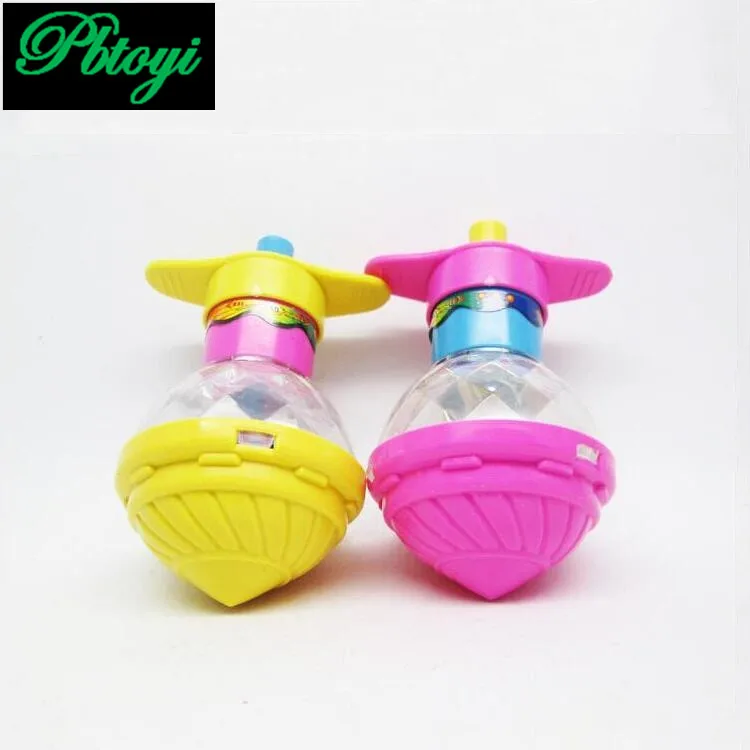 2PCS Music Gyroscope Toy Peg Top Multifunctional Manual Whirlwind Speed