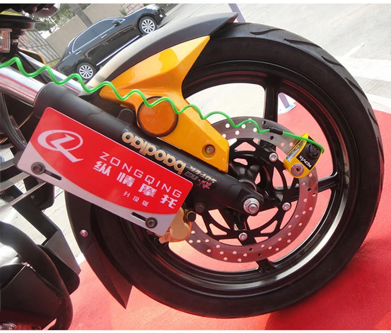 Kovix диск для мотоцикла блокировочный трос мотоцикл мотокросса Скутер ATV сигнализация тормозной диск напоминание блокировочный трос аксессуары