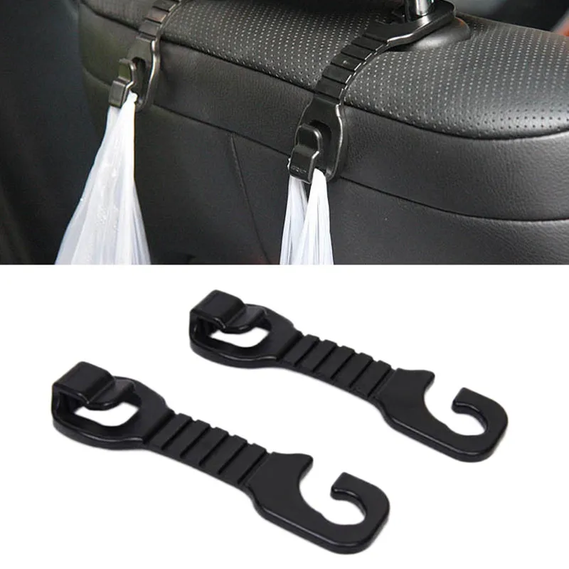 

A Pair of Car Universal Multifunctional Articles Debris Hook Creative Hook Car Seat Headrest Hook Grocery Storage Auto Fastener