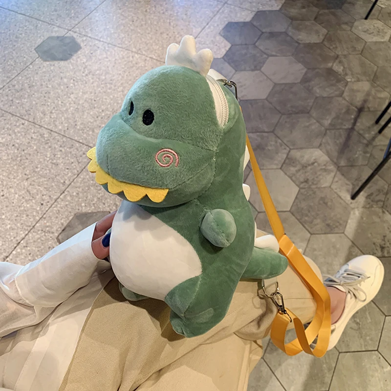 

2019 New Cotton Women Bag Dinosaur Shape Design Women Shoulder Bag Cute Girl mini Crossbody Bags Leisure Lady Tote High Quality
