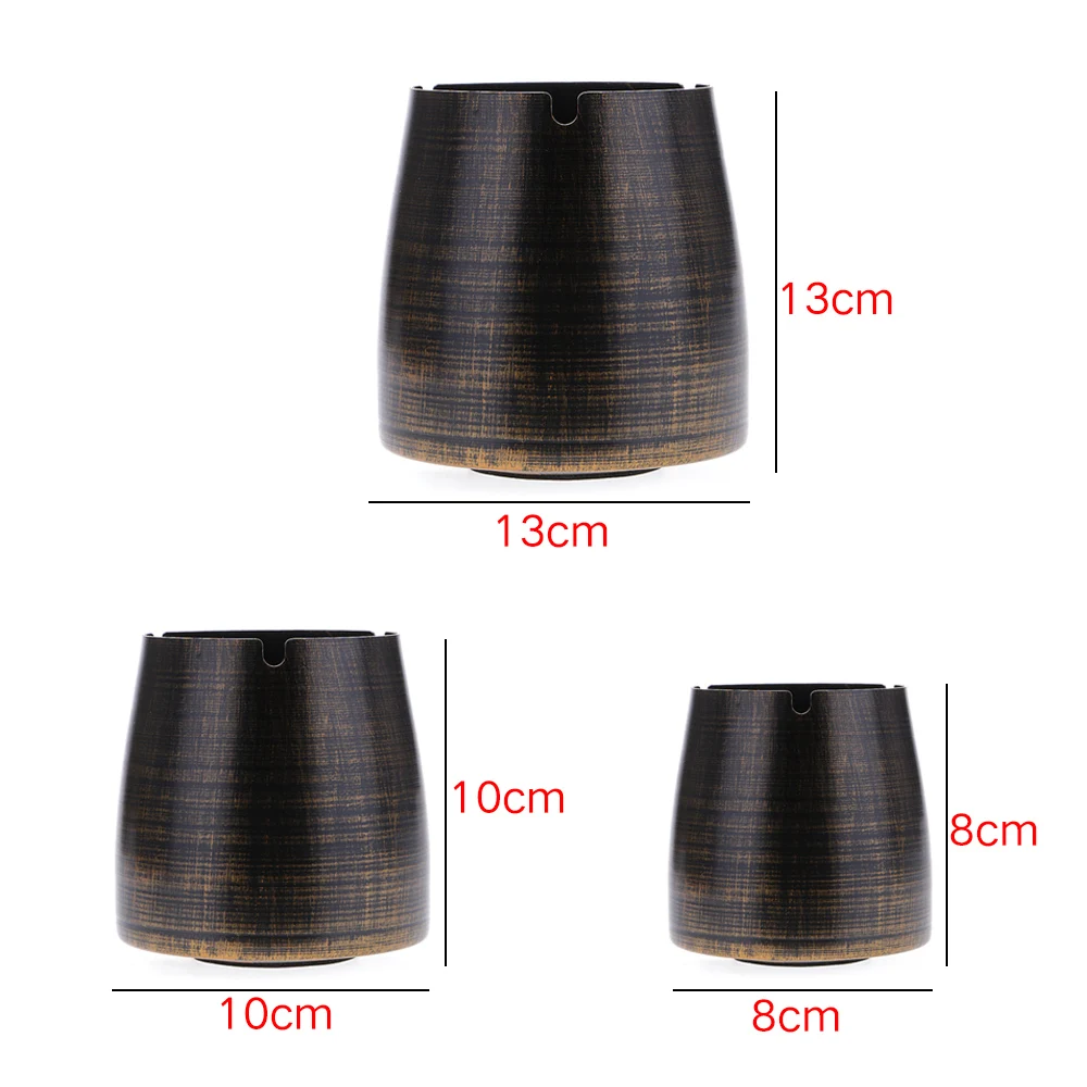

Household Durable Non-slip Windproof Metal Ashtray Cigar Holder Stand Ashtrays