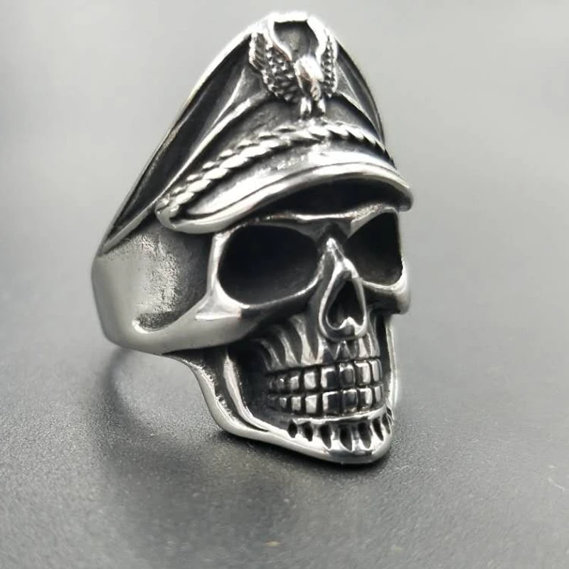 eagle head skull men rings for American Navy  (6)