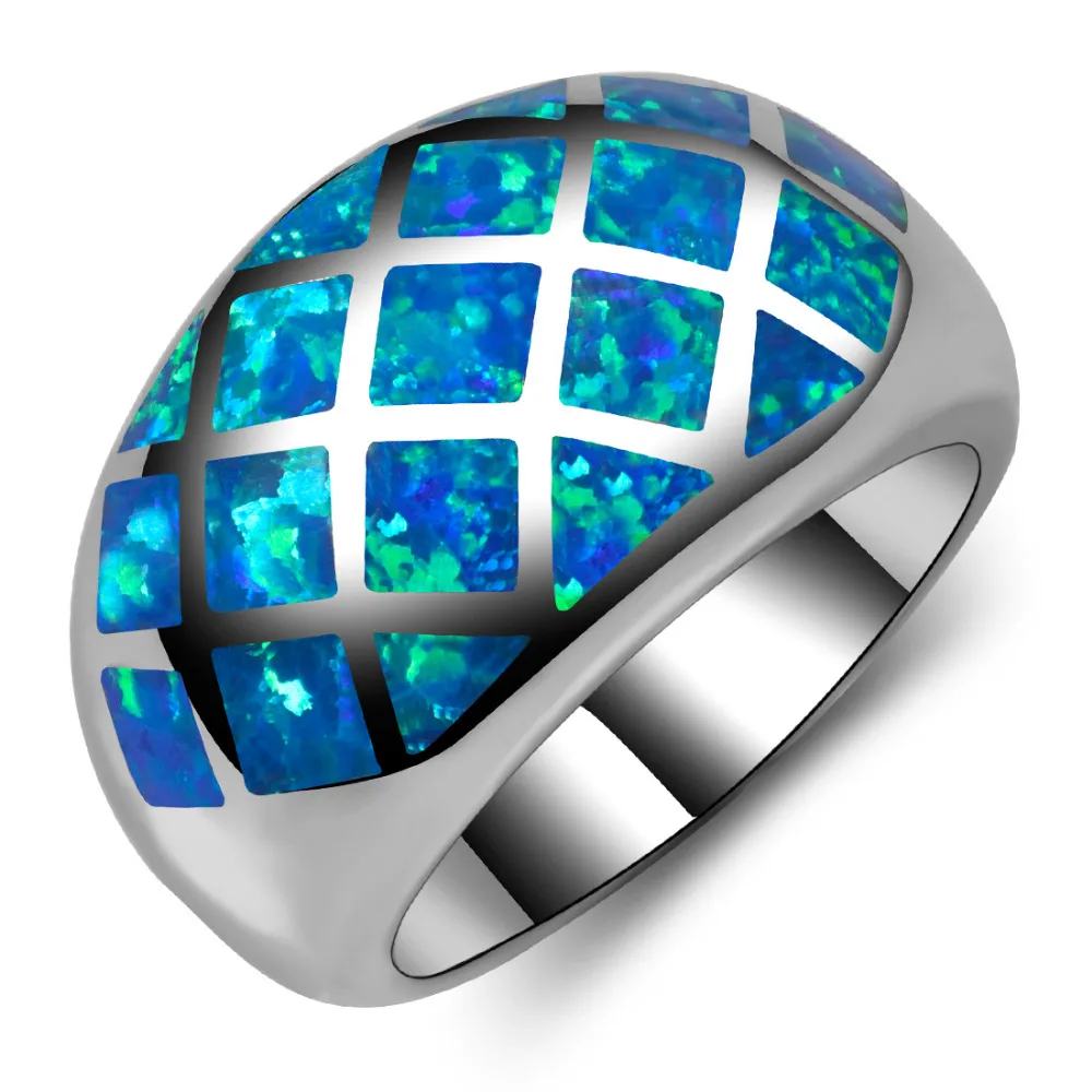 bague argent opale bleu bague argent opale bleu