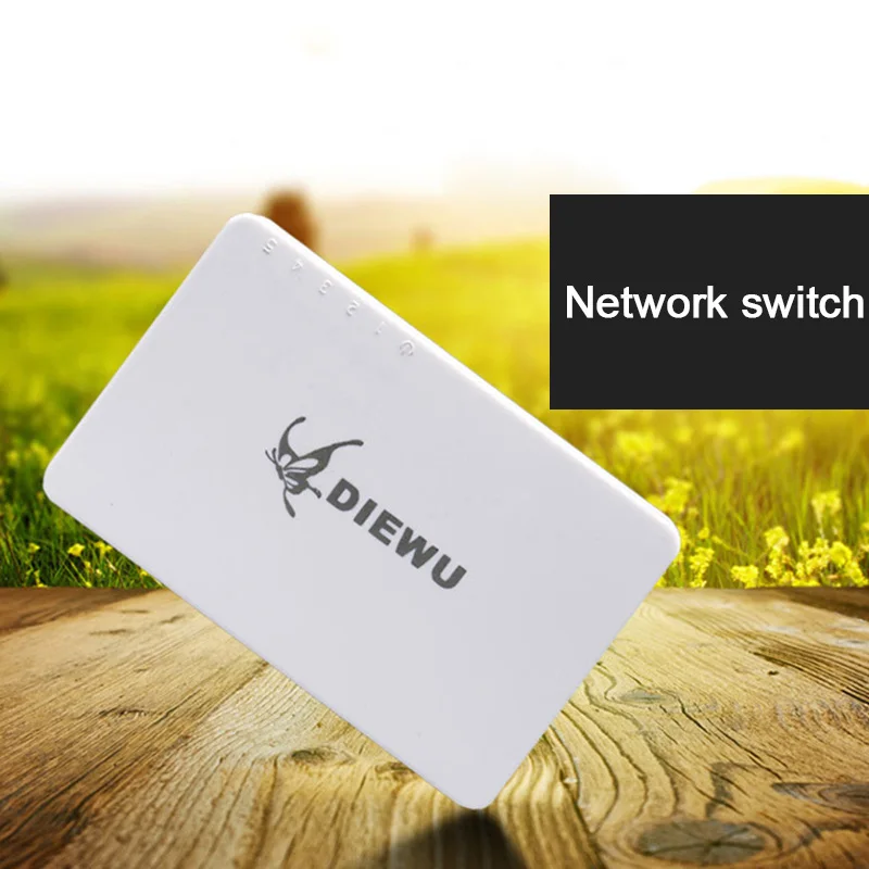 

New 5 Port Ethernet Switch LAN Networks Hub Self-adaptive 10/100 Mbps Splitter