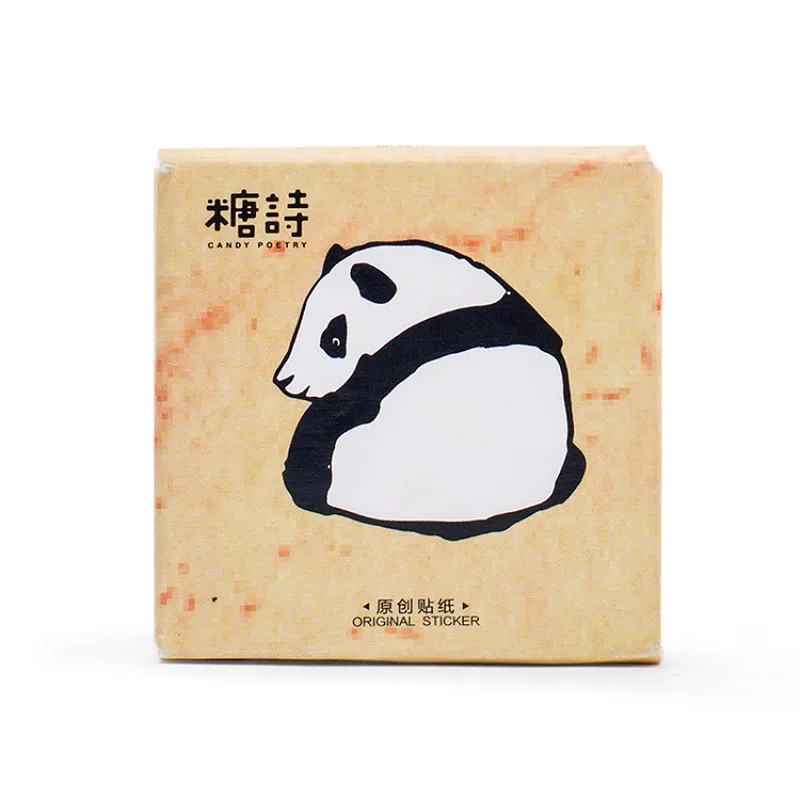 

45 Pcs/Pack Kawaii Cute Panda Pattern Decoracion Journal Cute Diary Flower Stickers Stationery Sticker Student Supplies