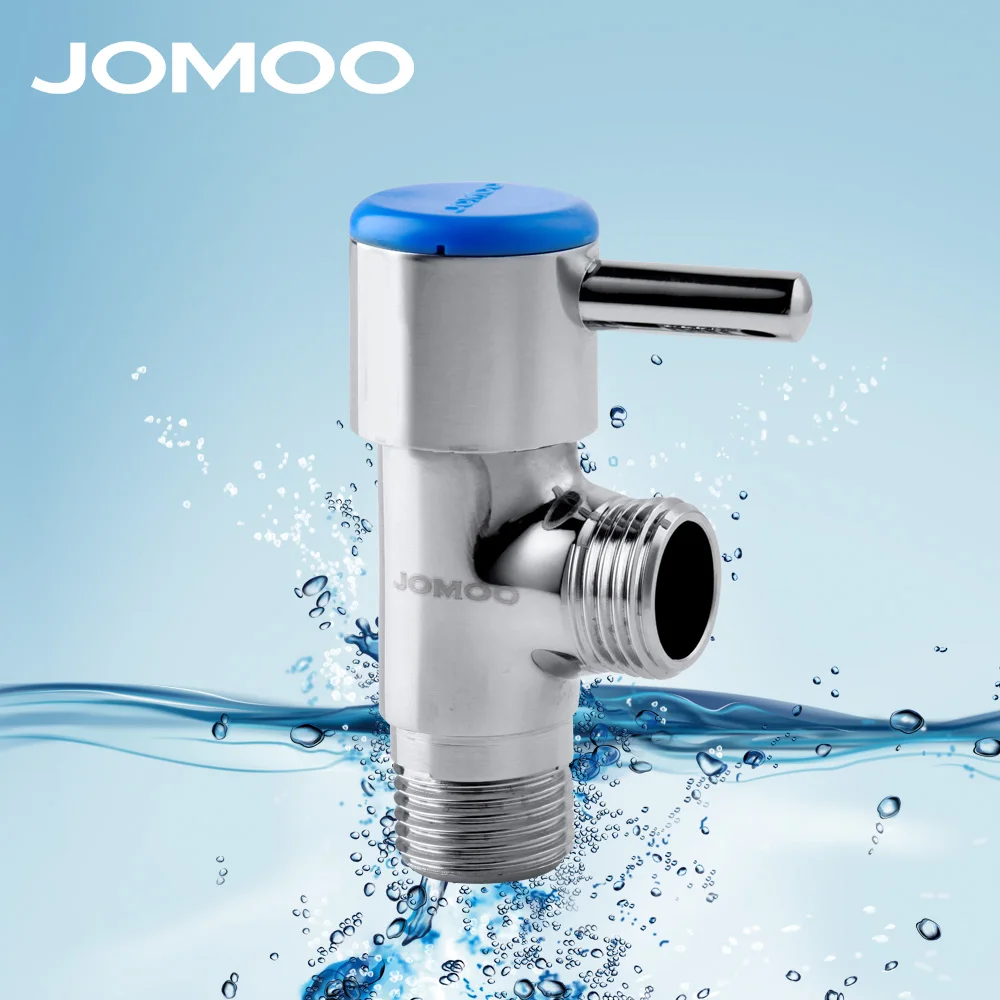 JOMOO Angle Valve Brand Brass Chrome Kitchen Bathroom Accessories for Toilet Sink Basin Water Heater Angle Valves Cold-Only