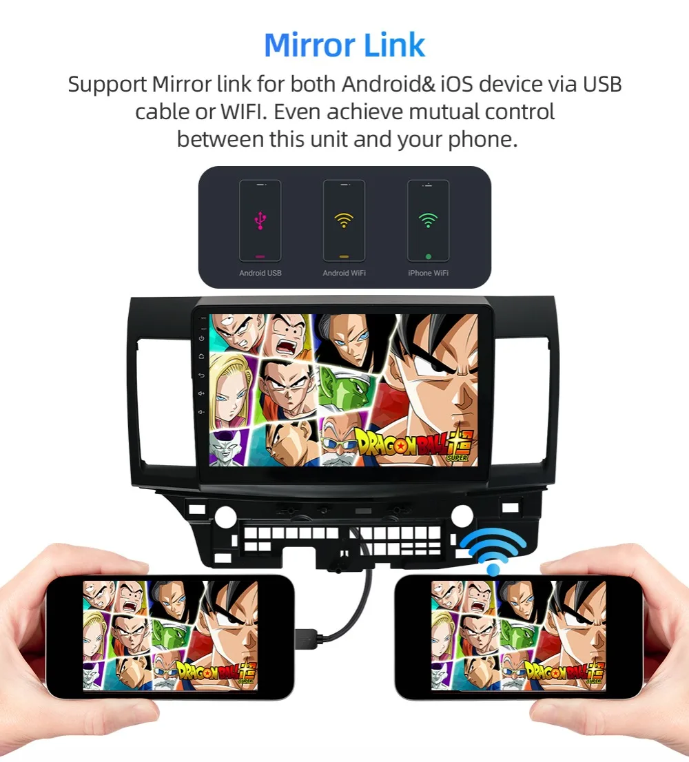 Discount Bosion PX6 2 Din Android 9.0 Car Multimedia Player For Mitsubishi Lancer Lancer 2010-2016 10.1 inch car dvd gps navi radio  SWC 18