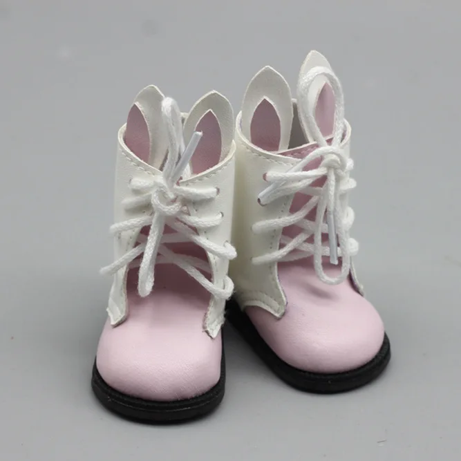 1 пара Новые Bjd куклы обувь для 1/3 60 см аксессуары для кукол игрушки Мини PU Обувь для SD кукла Шэрон кожаные сапоги Игрушки для девочек - Цвет: Розовый
