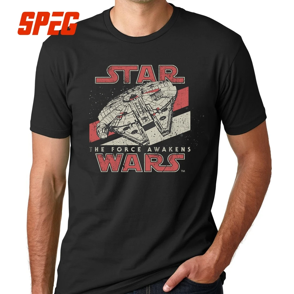 

2018 New Arrival Darth Vader Men's T Shirt Star Wars The Force Awakens VII Starwars Tees Fashion Design Male Top Tee Men Boy