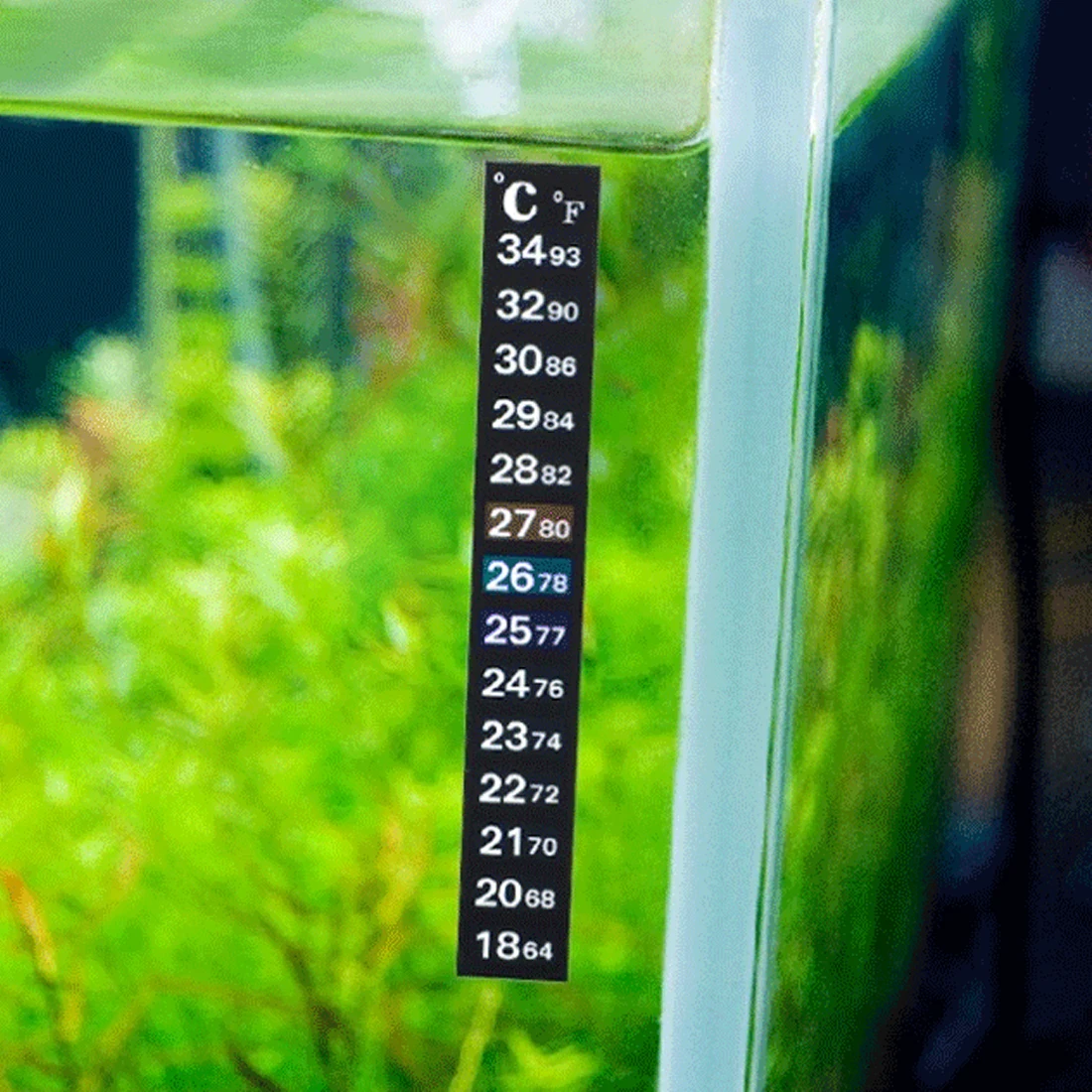 

Home Supplies Aquarium Fish Tank Thermometer Temperature Sticker Aquarium Accessories Digital Dual Scale Stick-on