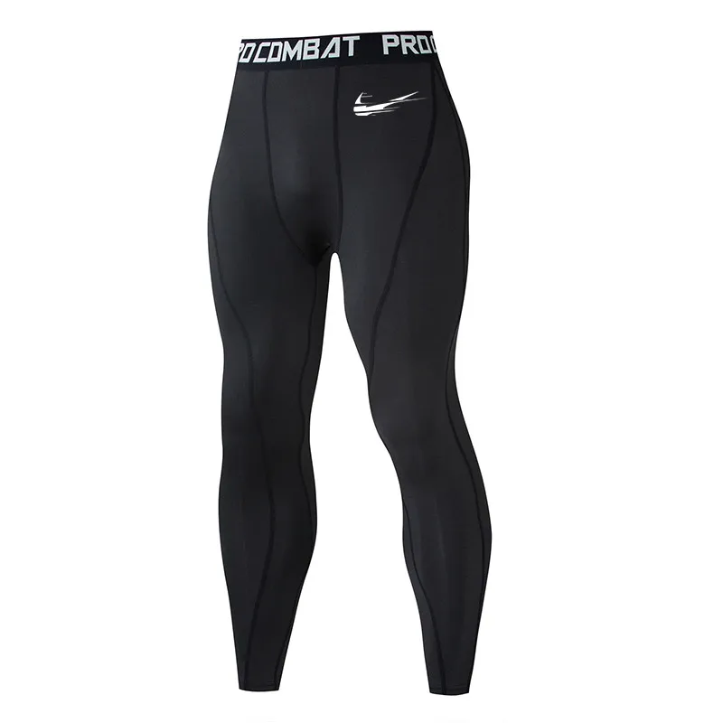 

Tight-fitting sweatpants men's compression pants men's fashion leggings men's jogging men's logo fitness pants elastic trousers