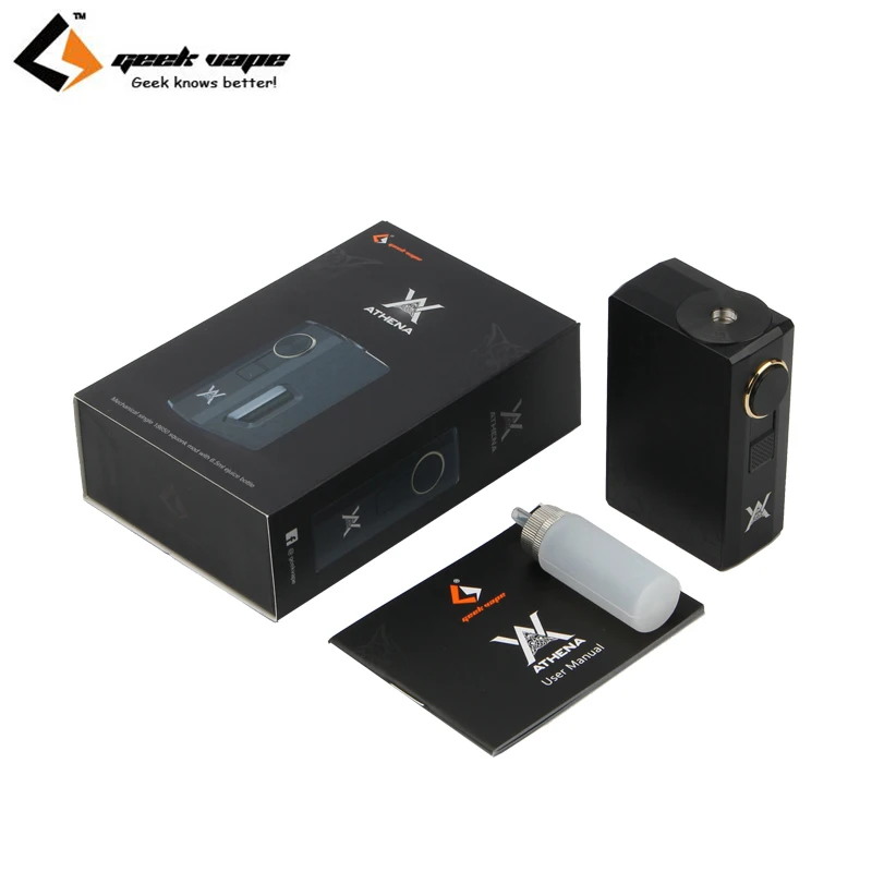 

Original GeekVape Athena Squonk Mechanical Mod Vape with 6.5ml Squonk Bottle Electronic Cigarette Weipa Support Squonk RDA TANK