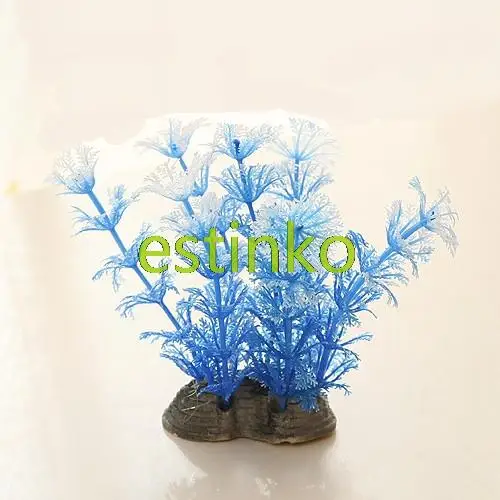 Eco-friendly Tank Decoration Artificial Plastic Plants Aquarium Plants Simulated Watergrass Home Garden DIY Free Shipping EQ002