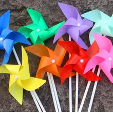 Пластиковая ветряная мельница/Детские игрушки/Хлопковые уголки мельница/7 цветов Смешанная/пасторальная ветряная мельница