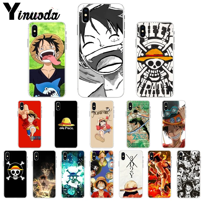 

Yinuoda For iphone 7 6 X Case Japanese anime collage one piece luffy Coque Shell Phone Case for iPhone 8 7 6 6S Plus X 5 5S SE