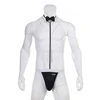 Hot Sexy Male Underwear G String Homme Men's Sexy Bodysuit Bow Tie Waiter One Piece Lingerie Mankini Erotic Performance Clothes ► Photo 2/6