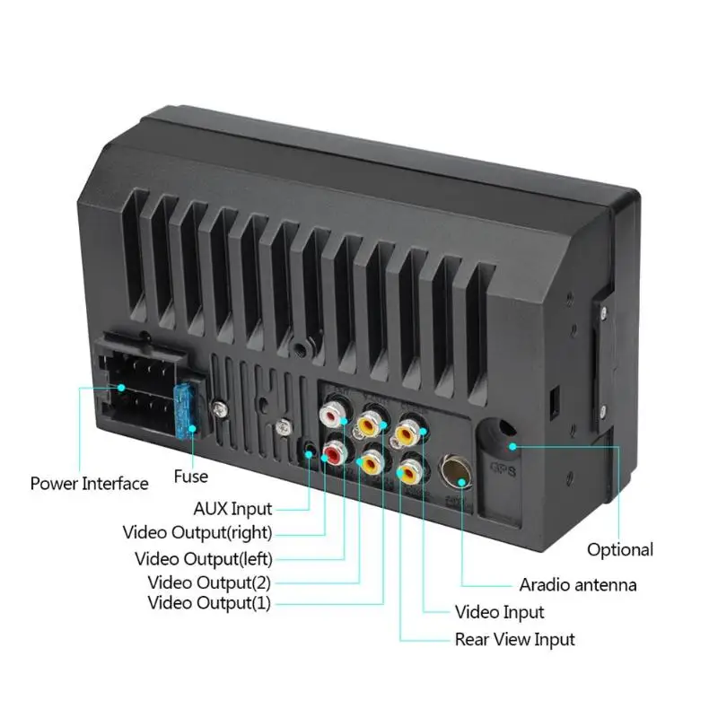 7 дюймов HD ЖК-дисплей Сенсорный экран 2Din Bluetooth стерео MP5 FM радио USB TF AUX