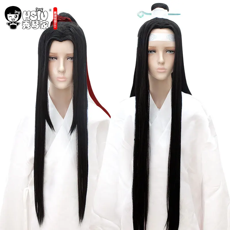 HSIU Wei Wuxian Lan Wangji Yiling патриарх косплей парик гроссмейстер демонического культивирования играть парик Mo Dao Zu Shi Хэллоуин волосы