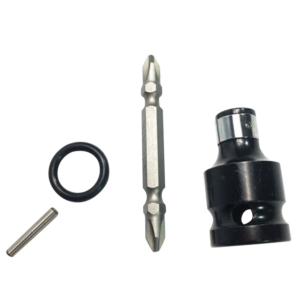 

1/2 Inch Chuck Converter with Double Head Screwdriver Bit Square to 1/4 Inch Hex Drill