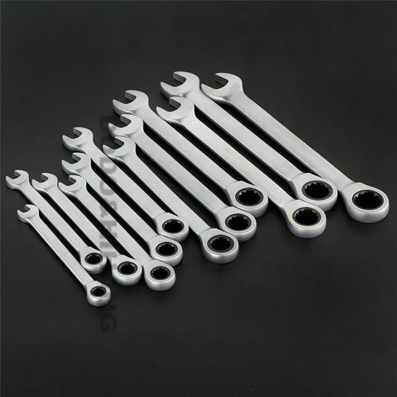 12pc-the-key-ratchet-spanners-combination-wrenches-set-of-auto-repair-hand-tool-for-cars-kit