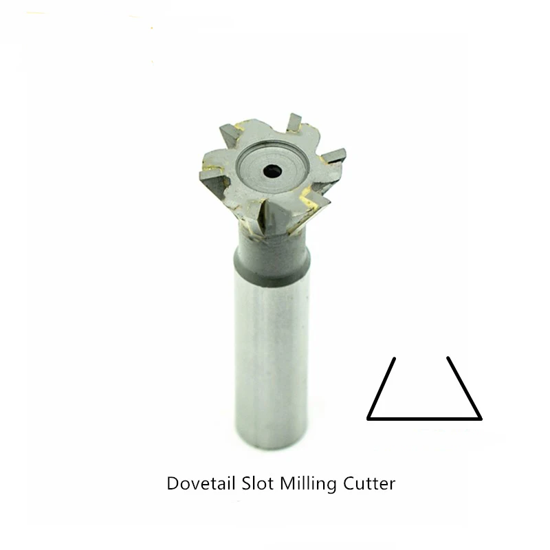 Dovetail groove cutter with alloy straight shank is 55 degrees 60