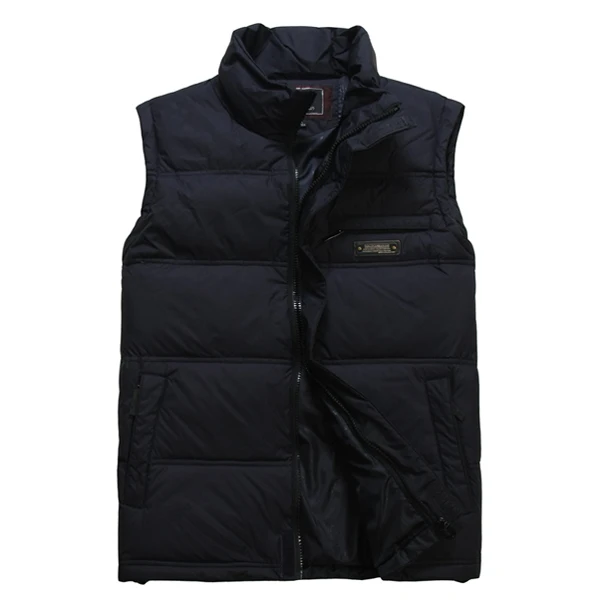 men winter vest duck down vests sleeveless jacket outerwear thermal
