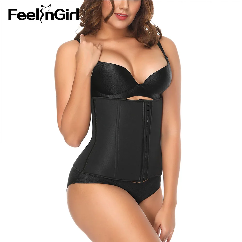 

FeelinGirl Neoprene Plus Size Waist Cinchers Women Body Waist Slimming Belt Weight Loss Waist Trainer Corsets S-3XL-E