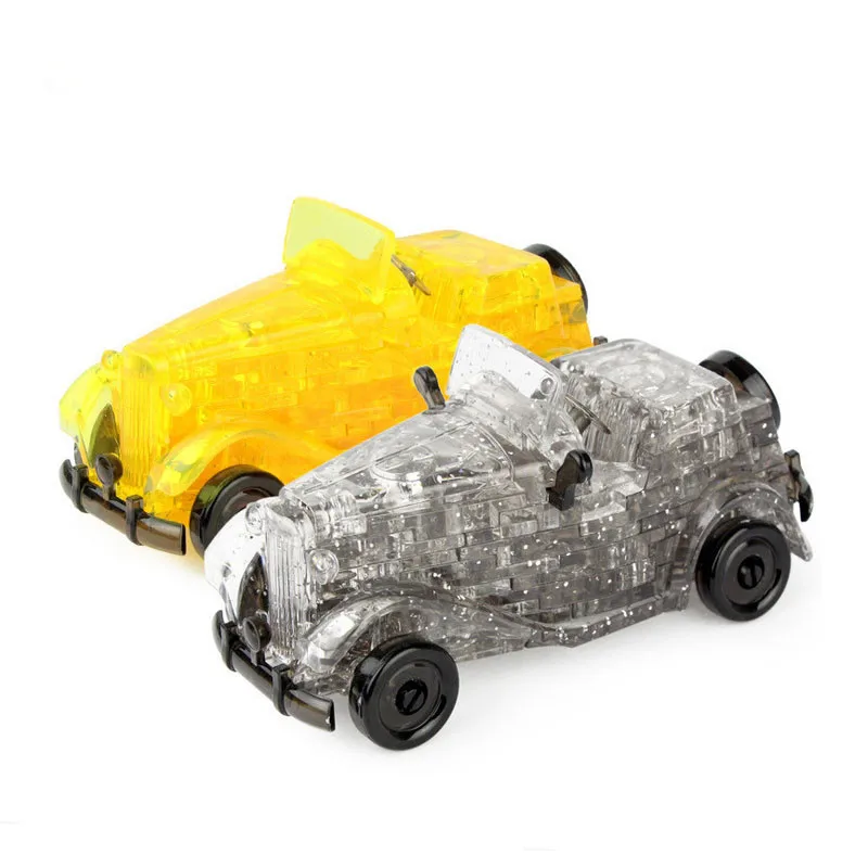 

DIY Funny 3D Crystal Puzzles Classic Cars Assembled Model Vehicles Puzzles Jigsaw Educational Toys for Children toy097