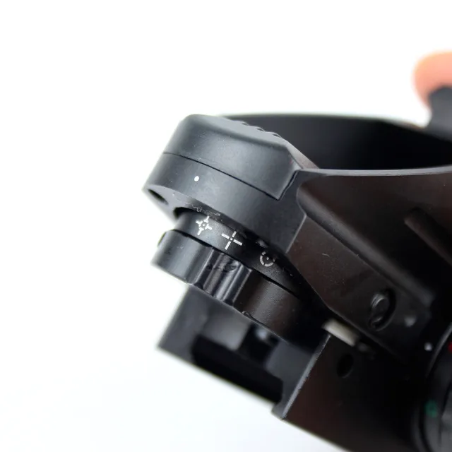 Mira de colisión para Rifle de caza alcance holográfico Reflex 4 retículas rojo punto vista táctico rifloscopio + óptica láser roja - Imagen 5