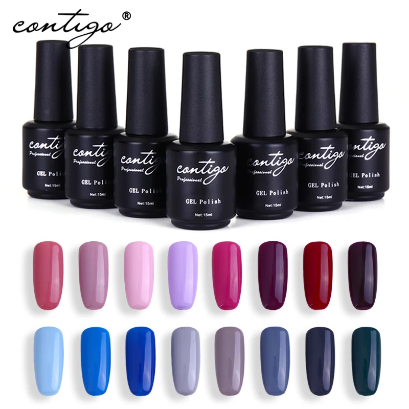 

Contigo Gel Nail Polish 15Ml High Quality New Products Gel Varnish Nail Art 48 Hot Sale Color UV LED Gel Permanent Nails Polish