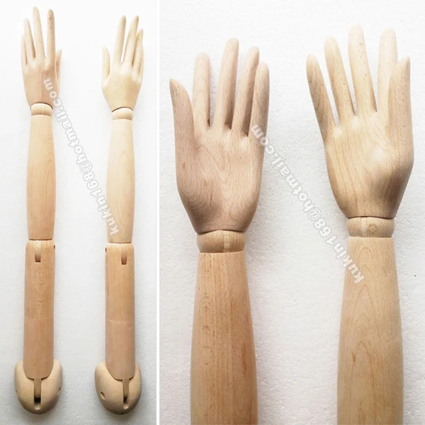 High end mannequin arms with wood sculpture handsin Mannequins from